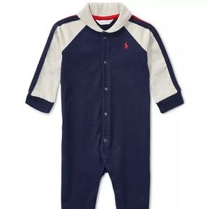 Ralph Lauren Baby Boys Shawl-Collar Coverall
